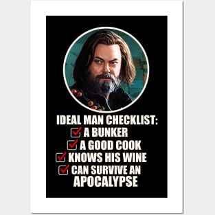 Bill and Frank - ideal man checklist - apocalypse edition Posters and Art